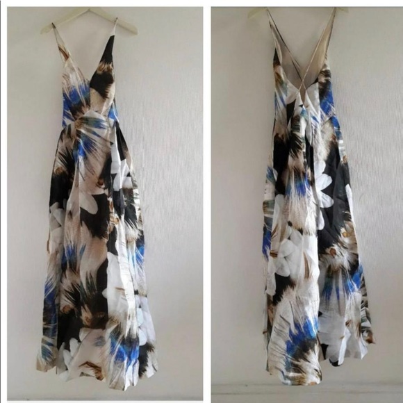 H&M Conscious Exclusive Silk Blend Dress Size XS 2 34 - Picture 4 of 11